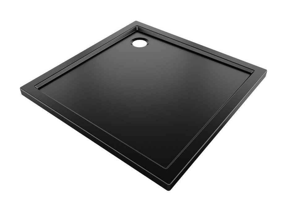 Sprchová vanička MEXEN FLOW - 110x110 cm - černá matná - 46S701111