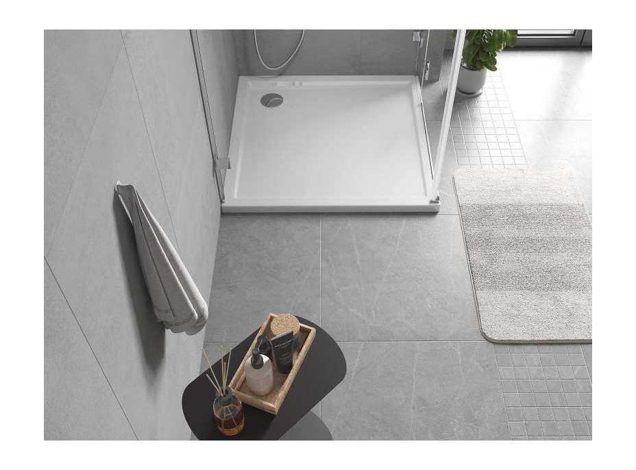 Sprchová vanička MEXEN FLOW - 110x110 cm - bílá lesklá - 46S101111
