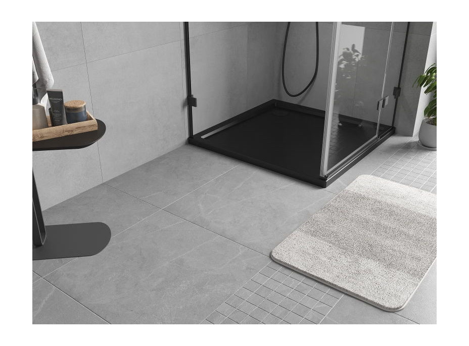 Sprchová vanička MEXEN FLOW - 110x110 cm - černá matná - 46S701111