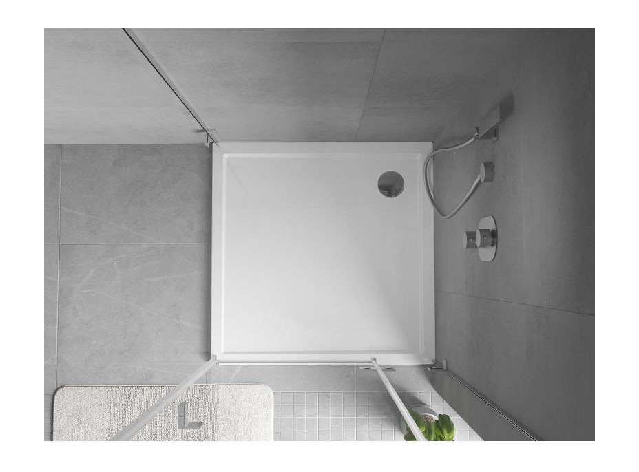 Sprchová vanička MEXEN FLOW - 110x110 cm - bílá lesklá - 46S101111