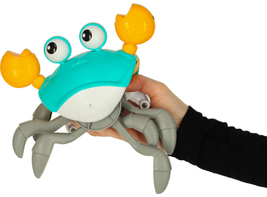 Interaktivní krab se zvukem - zelený