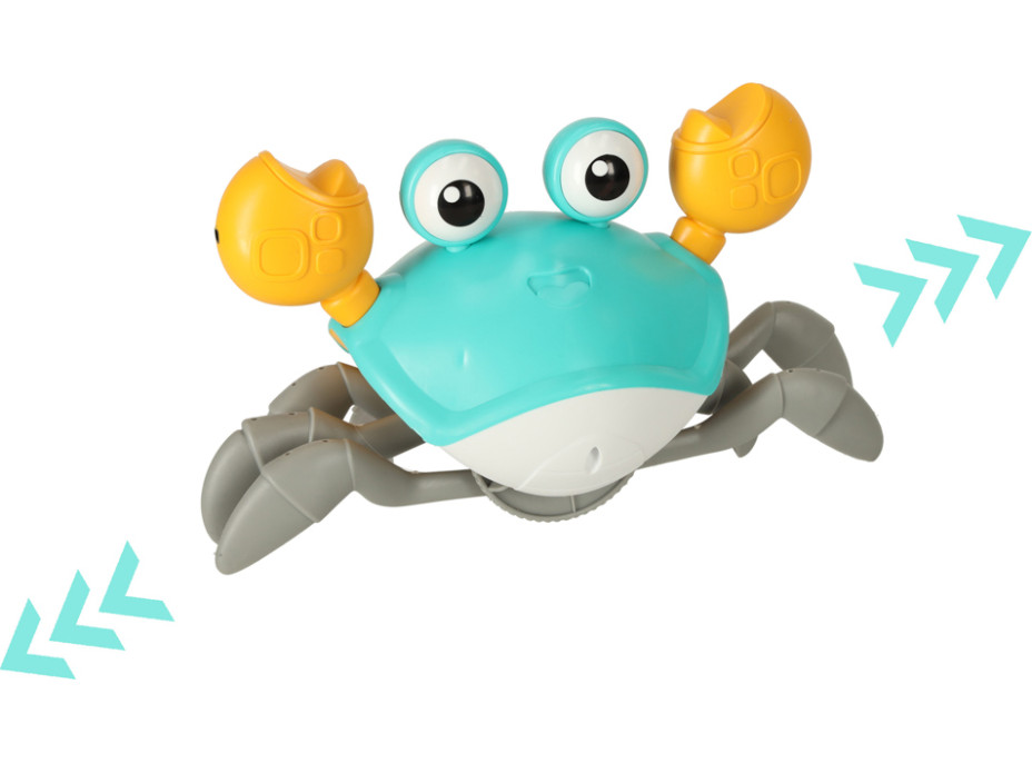 Interaktivní krab se zvukem - zelený