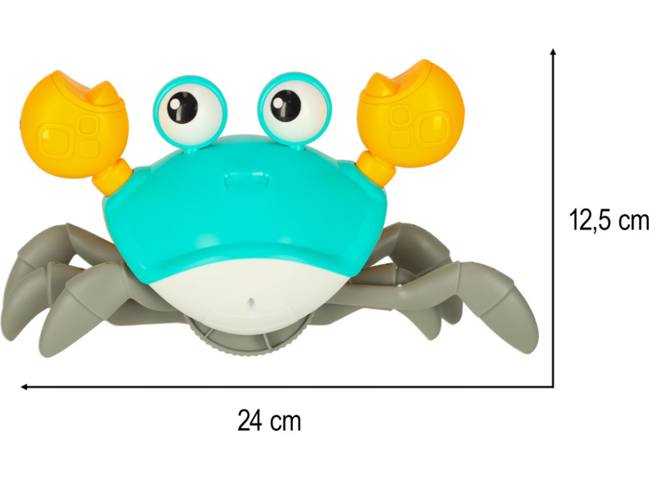 Interaktivní krab se zvukem - zelený