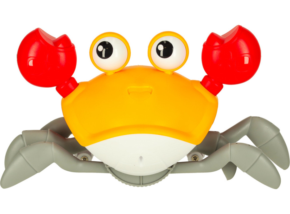 Interaktivní krab se zvukem - žlutý