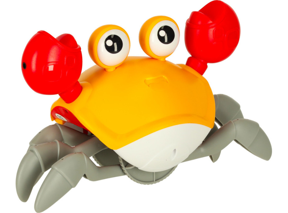 Interaktivní krab se zvukem - žlutý