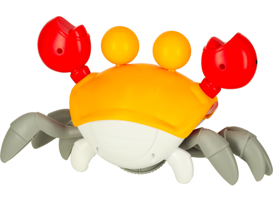 Interaktivní krab se zvukem - žlutý