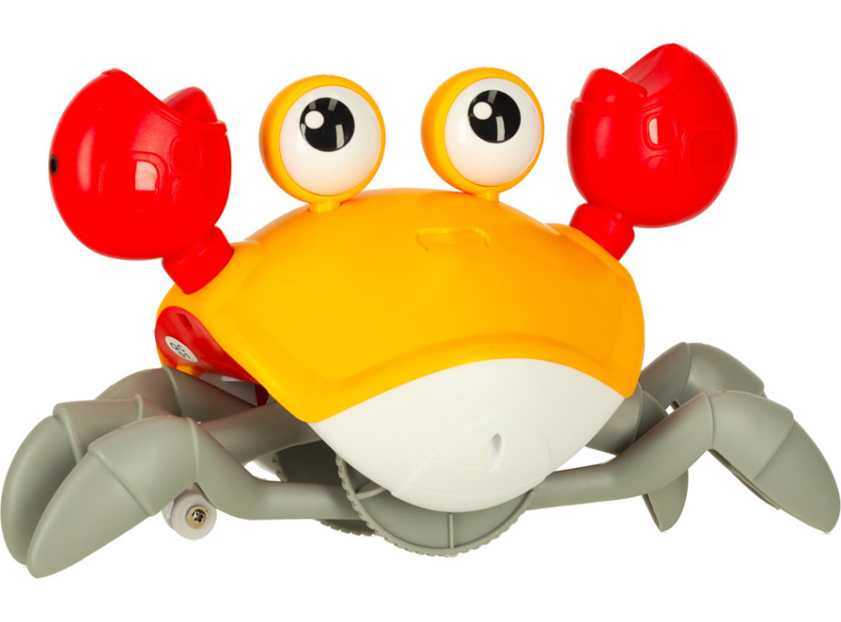 Interaktivní krab se zvukem - žlutý