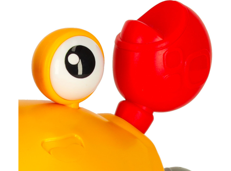 Interaktivní krab se zvukem - žlutý