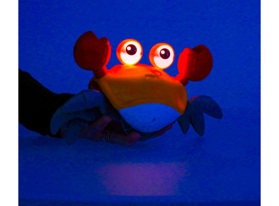 Interaktivní krab se zvukem - žlutý