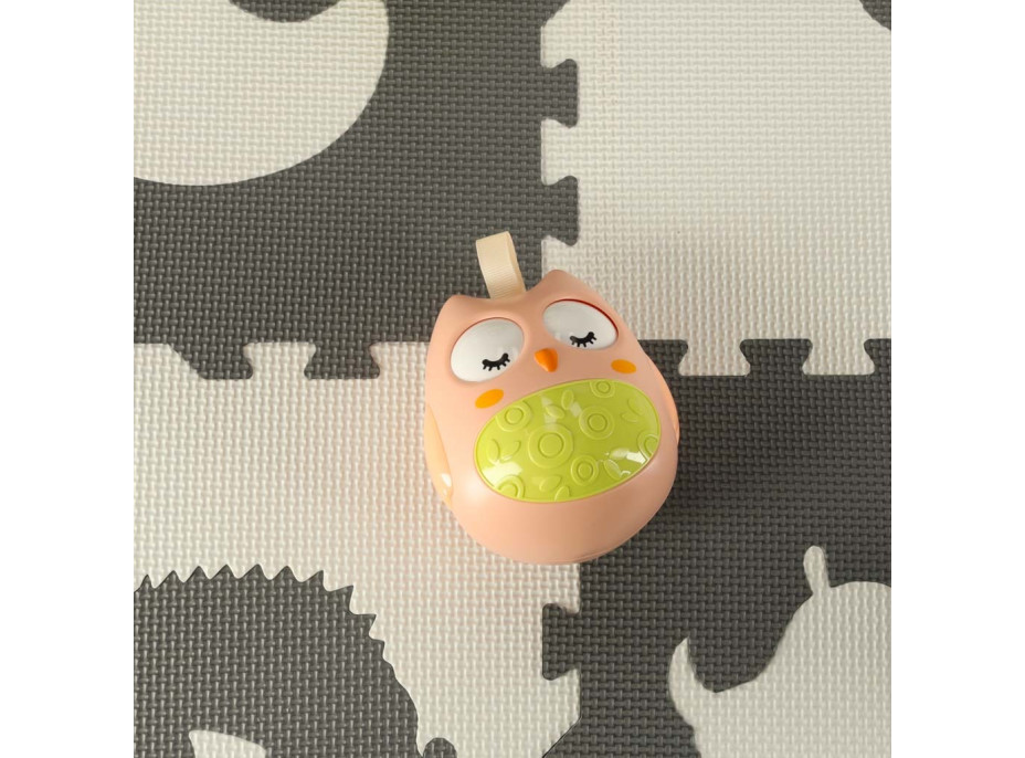 Smyslová houpací sova - růžová