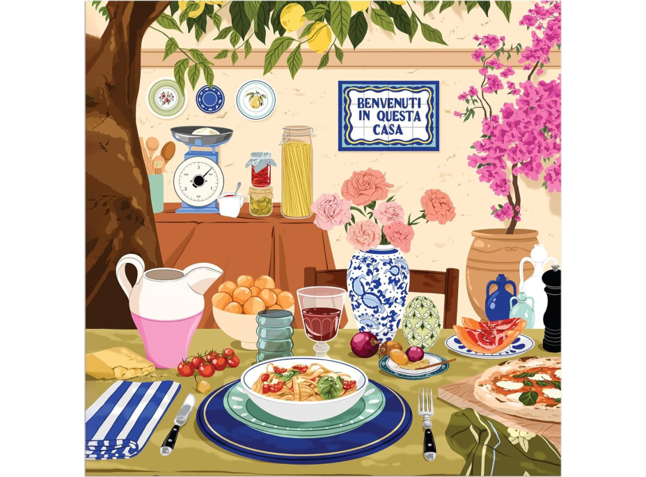 GALISON Čtvercové puzzle Odpoledne v Toskánsku 500 dílků