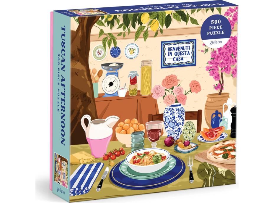 GALISON Čtvercové puzzle Odpoledne v Toskánsku 500 dílků