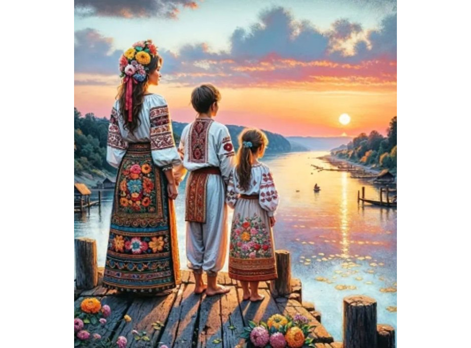 NORIMPEX Diamantové malování Loučení 30x40cm