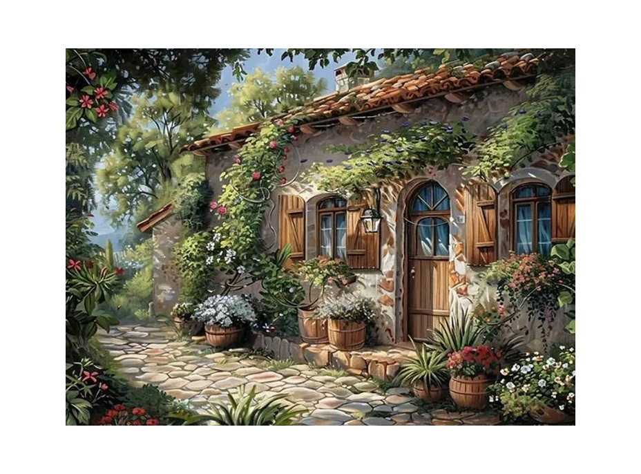 NORIMPEX Diamantové malování Útulná chata 30x40cm