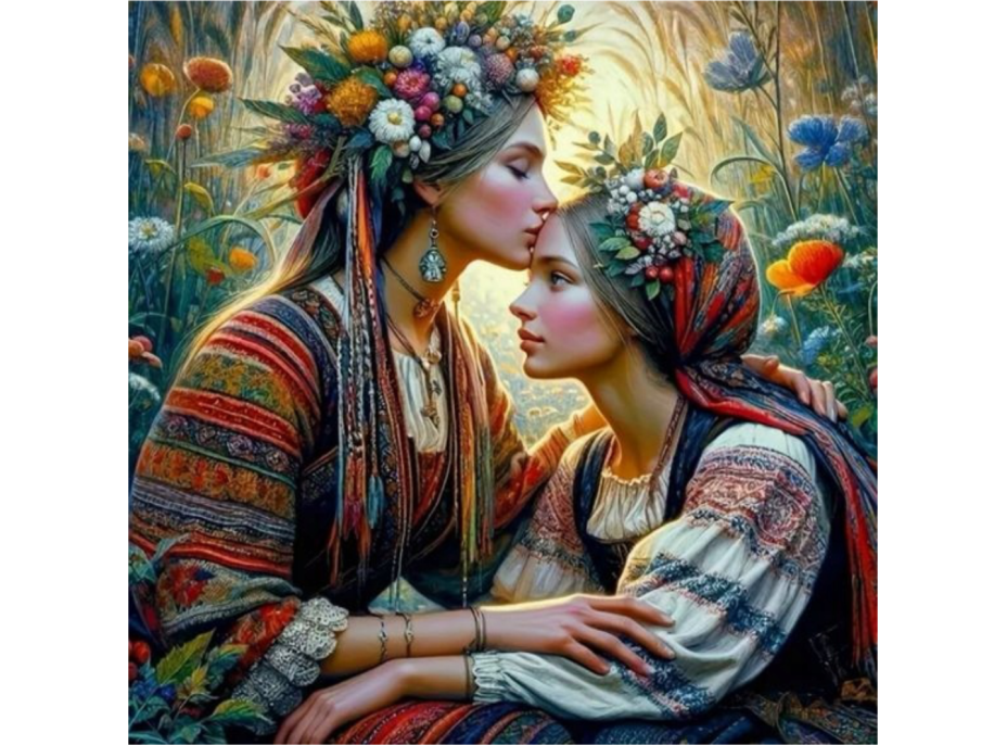 NORIMPEX Diamantové malování Matka s dcerou 30x40cm