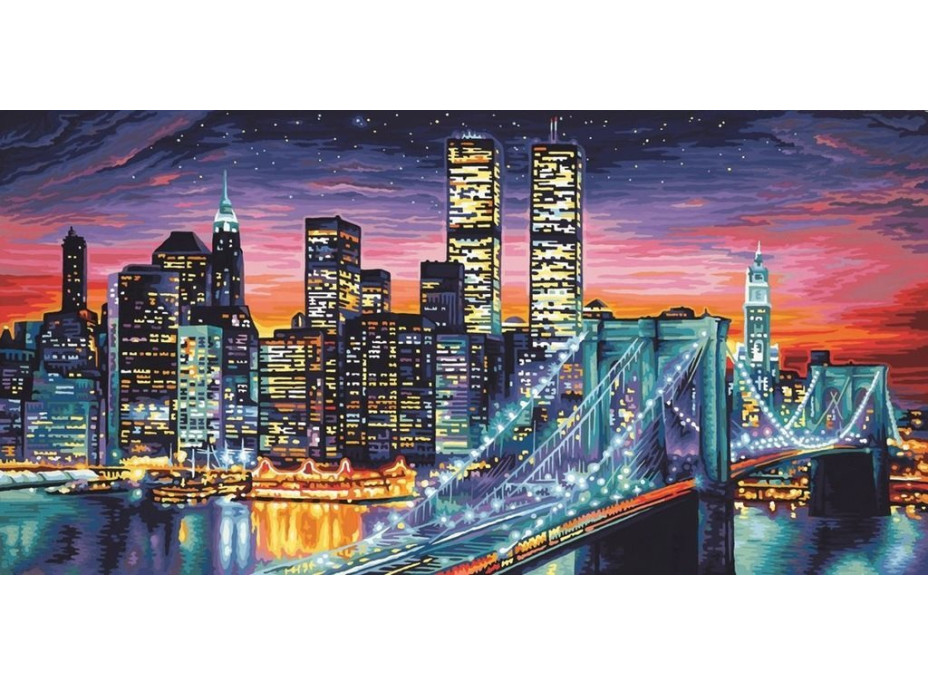 NORIMPEX Diamantové malování Noční New York 30x40cm