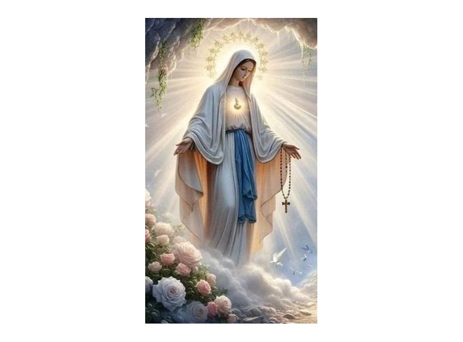 NORIMPEX Diamantové malování Panenka Marie 30x40cm