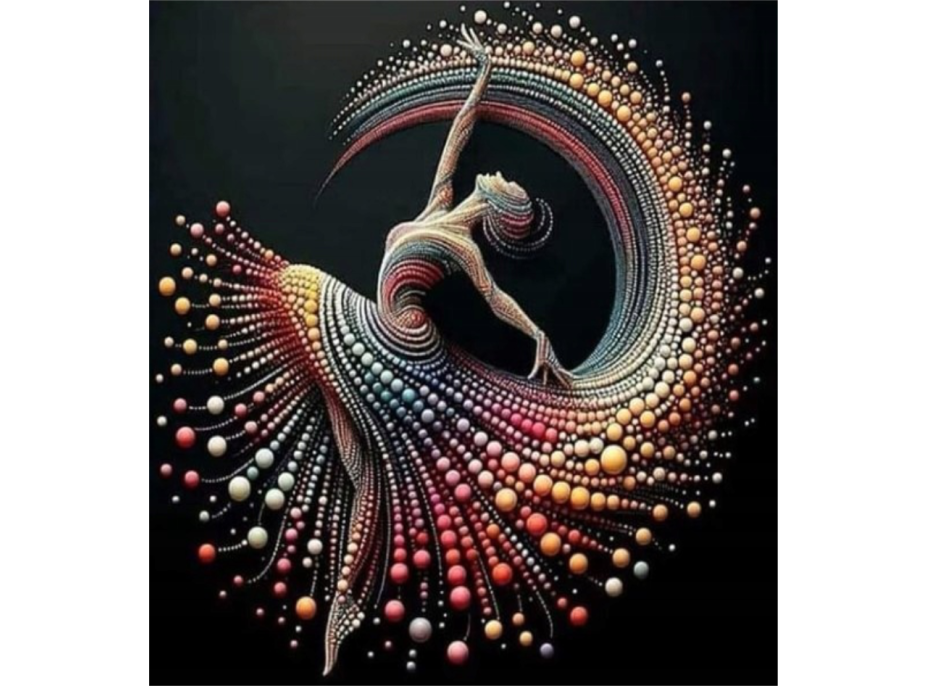 NORIMPEX Diamantové malování Perlová tanečnice 30x40cm