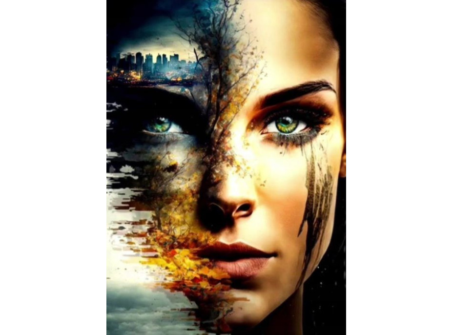 NORIMPEX Diamantové malování Tvář apokalypsy 30x40cm