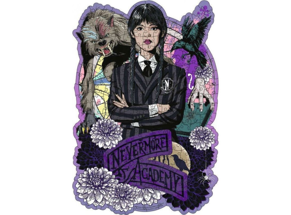 RAVENSBURGER Dřevěné obrysové puzzle Wednesday 300 dílků