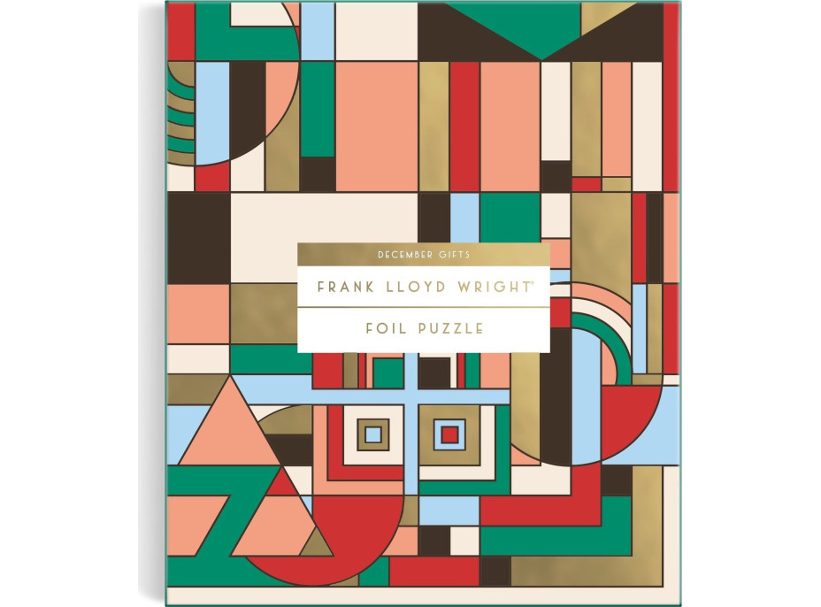 GALISON Metalické puzzle Frank Lloyd Wright: Prosincové dárky 1000 dílků