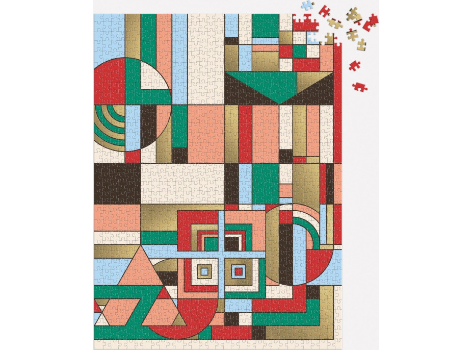 GALISON Metalické puzzle Frank Lloyd Wright: Prosincové dárky 1000 dílků