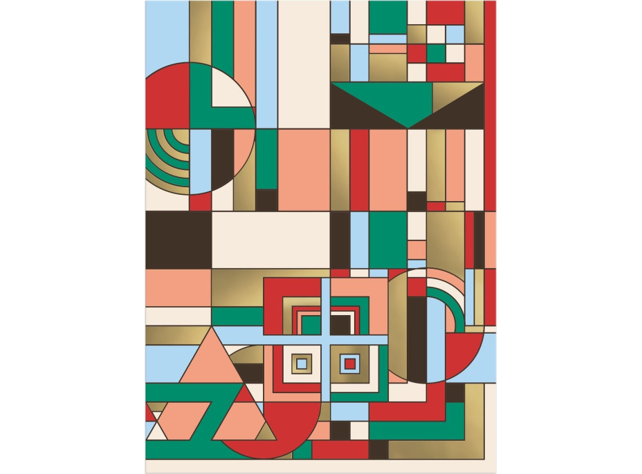 GALISON Metalické puzzle Frank Lloyd Wright: Prosincové dárky 1000 dílků