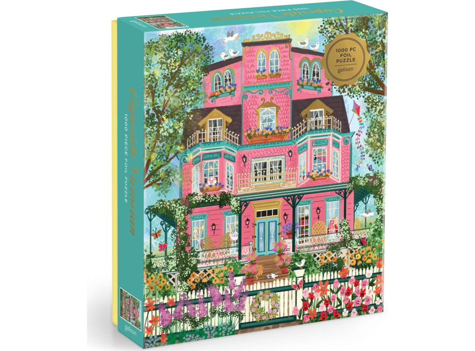 GALISON Metalické puzzle Viktoriánské sídlo v Capeside 1000 dílků
