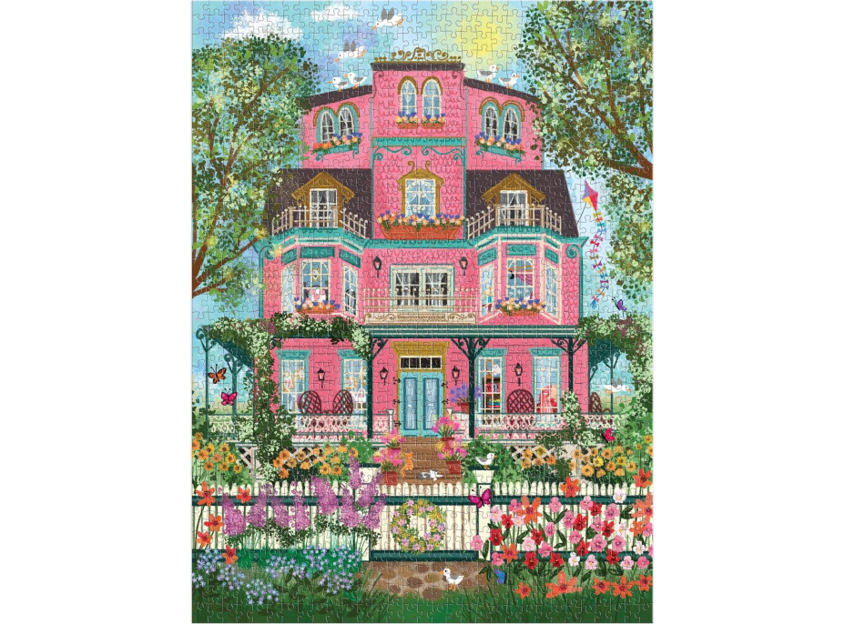 GALISON Metalické puzzle Viktoriánské sídlo v Capeside 1000 dílků