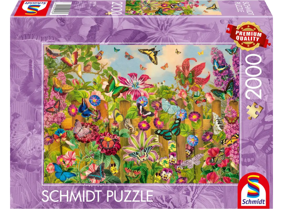 SCHMIDT Puzzle Okouzlující motýlí zahrada 2000 dílků