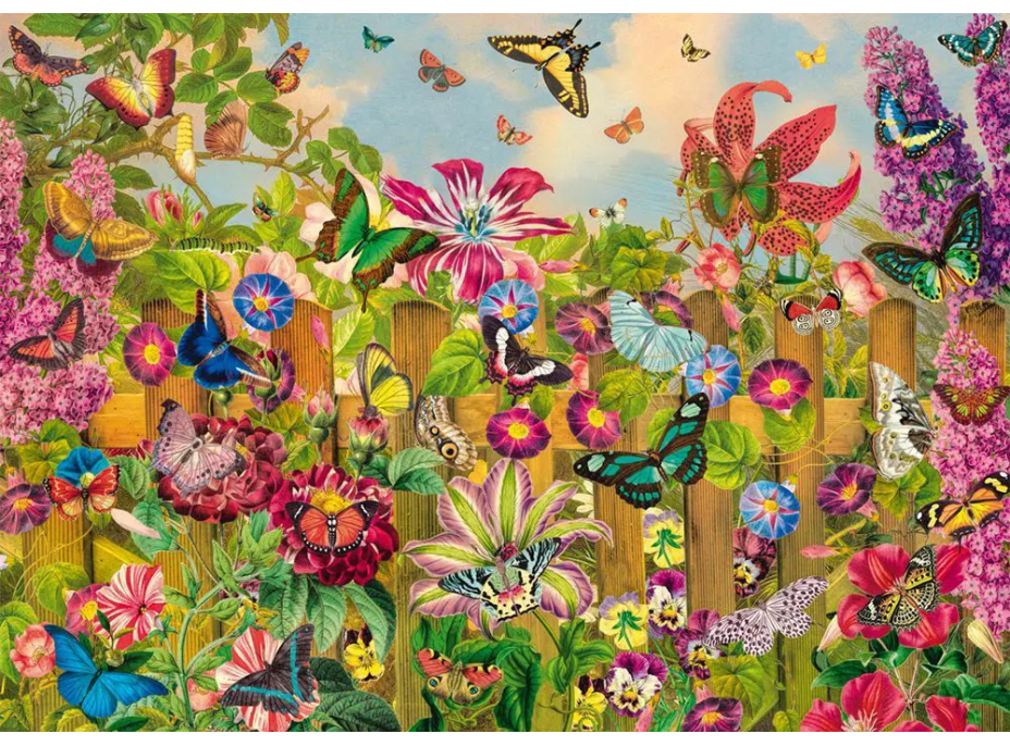 SCHMIDT Puzzle Okouzlující motýlí zahrada 2000 dílků