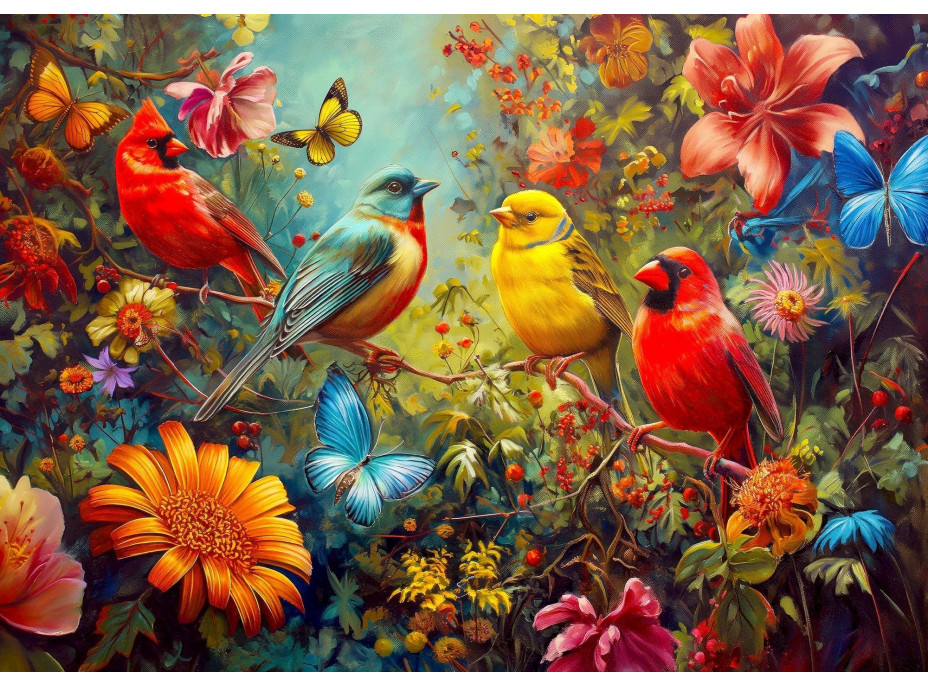 ENJOY Puzzle Cvrlikání a Třepotání 1000 dílků