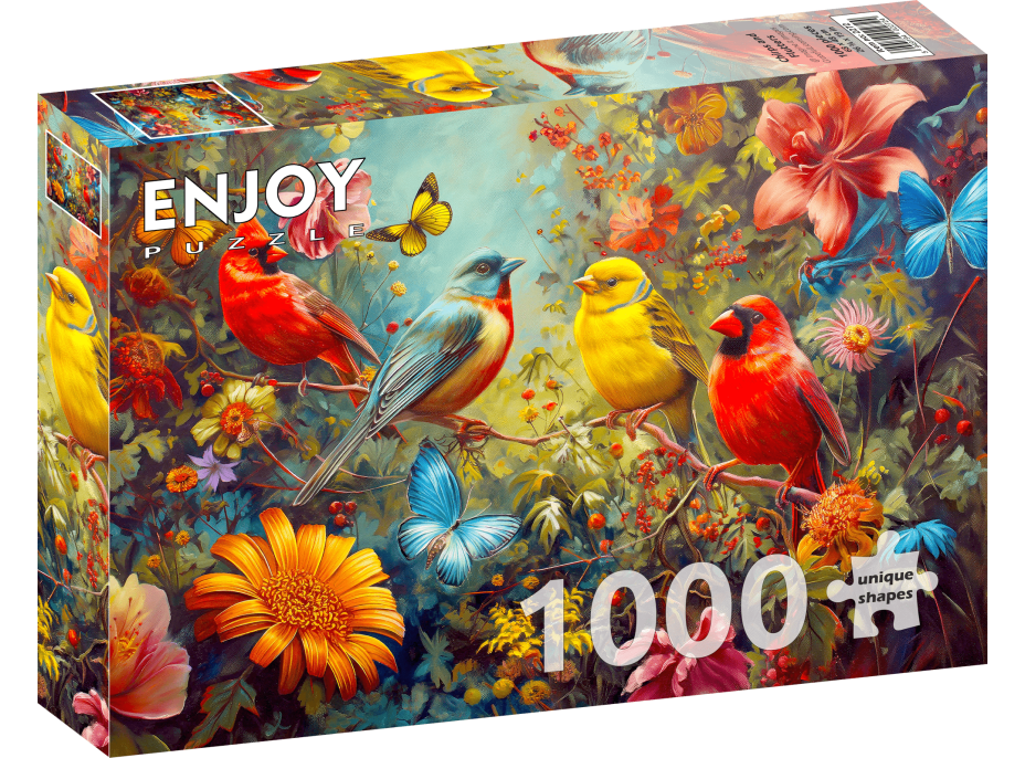 ENJOY Puzzle Cvrlikání a Třepotání 1000 dílků
