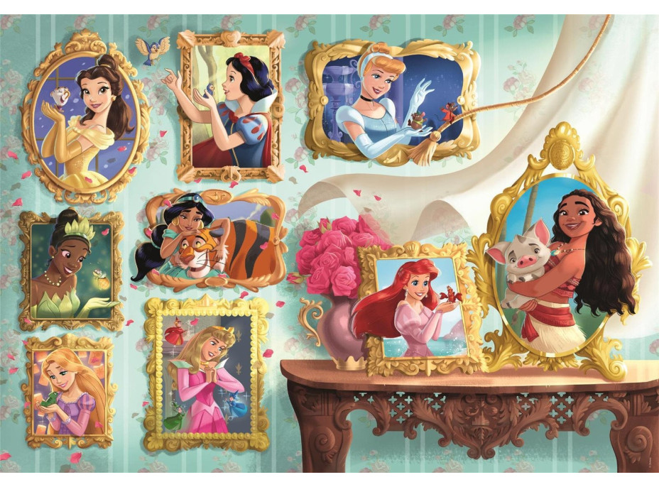CLEMENTONI Puzzle Disney princezny: Obrazová galerie 1000 dílků