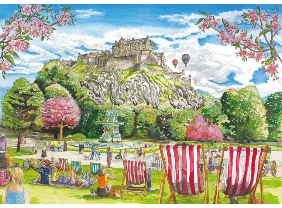 GIBSONS Puzzle Edinburgh 2x500 dílků