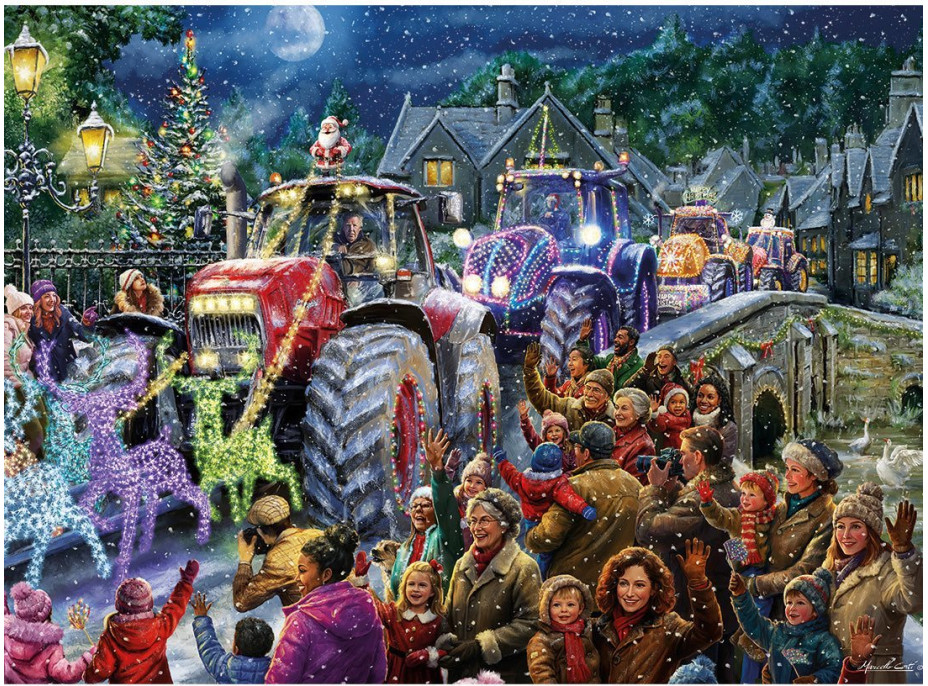 GIBSONS Puzzle Farmářské Vánoce 1000 dílků