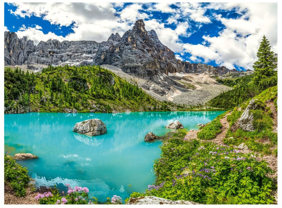 CASTORLAND Puzzle Jezero Sorapis, Alpy, Itálie 2000 dílků
