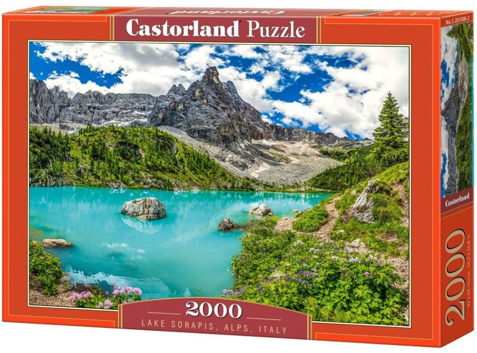 CASTORLAND Puzzle Jezero Sorapis, Alpy, Itálie 2000 dílků