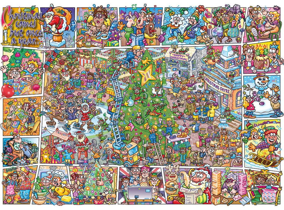 GIBSONS Puzzle Jokesaws: Crackers for Christmas 1000 dílků