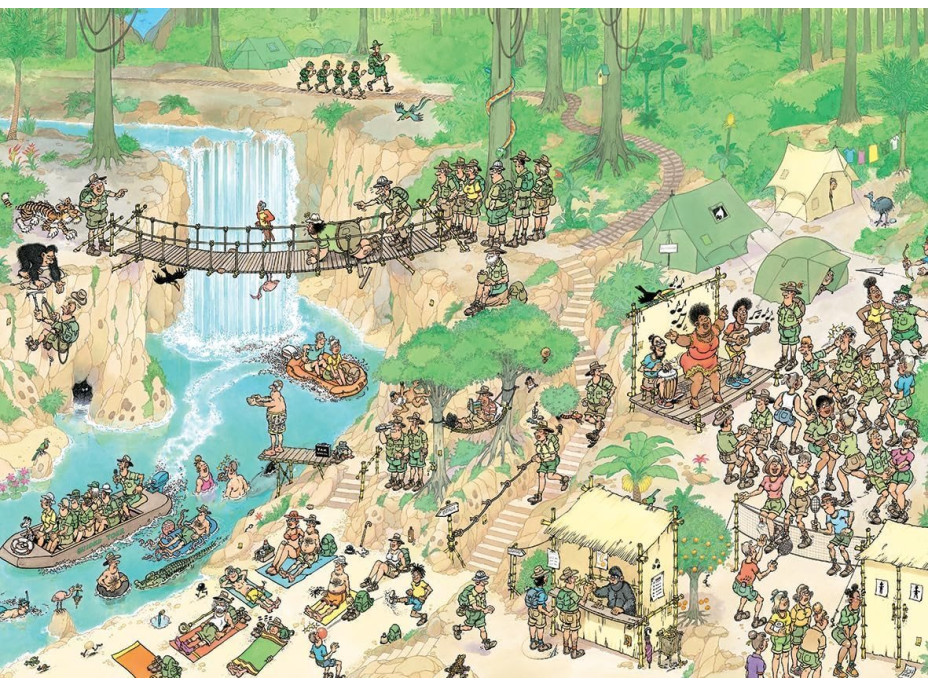 JUMBO Puzzle JvH Cesta do džungle 1000 dílků