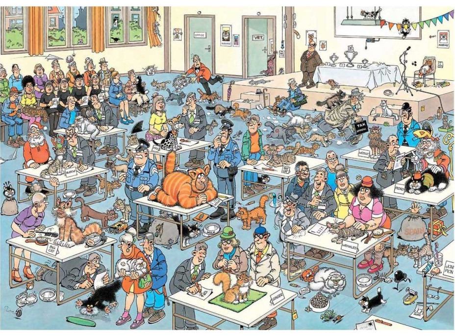 JUMBO Puzzle JvH Kočičí přehlídka 1000 dílků