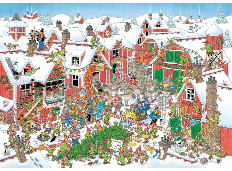 JUMBO Puzzle JvH Santova vesnička 1000 dílků