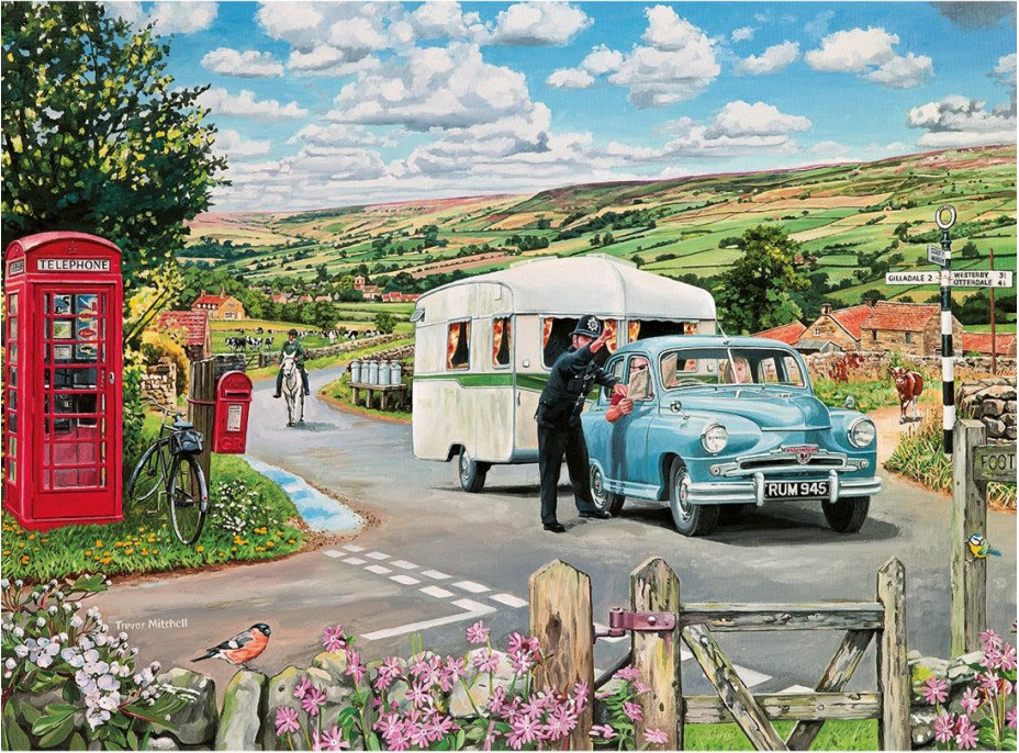 GIBSONS Puzzle Cesta do kempu 1000 dílků