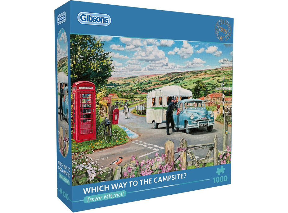 GIBSONS Puzzle Cesta do kempu 1000 dílků