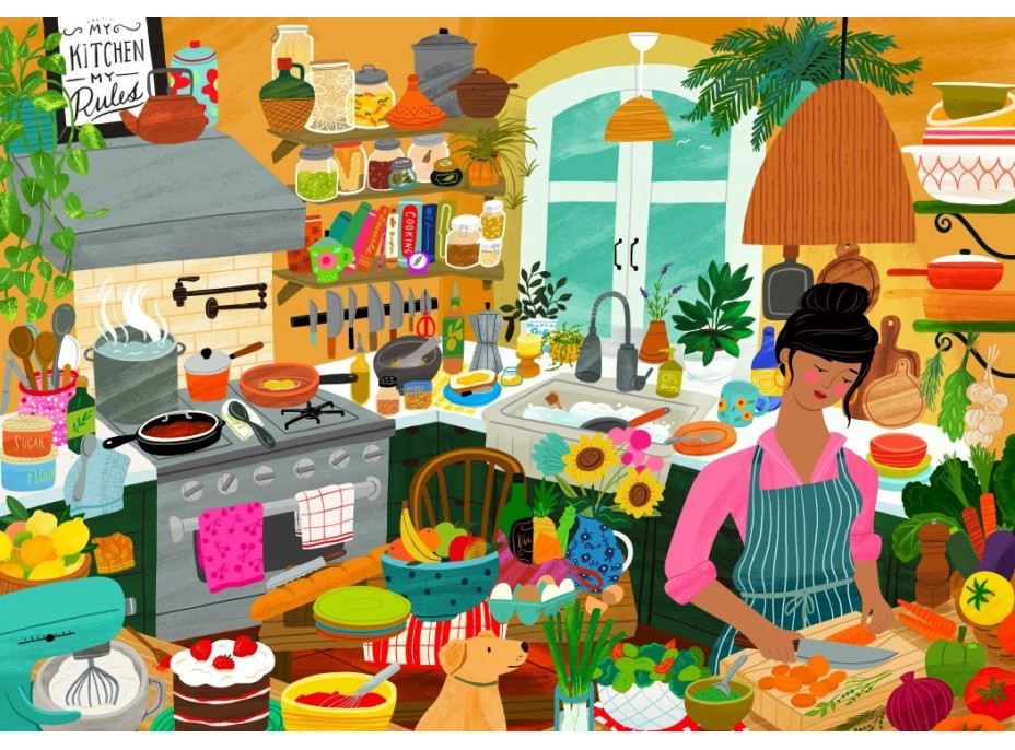 PIECES & PEACE Puzzle Kuchyně je moje šťastné místo 2000 dílků