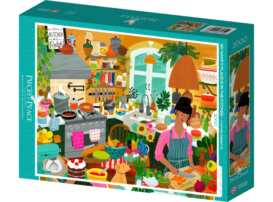 PIECES & PEACE Puzzle Kuchyně je moje šťastné místo 2000 dílků