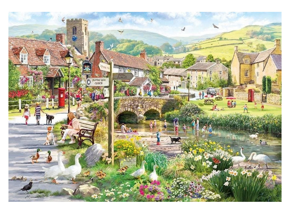 GIBSONS Puzzle Lidé u potoka 500 dílků