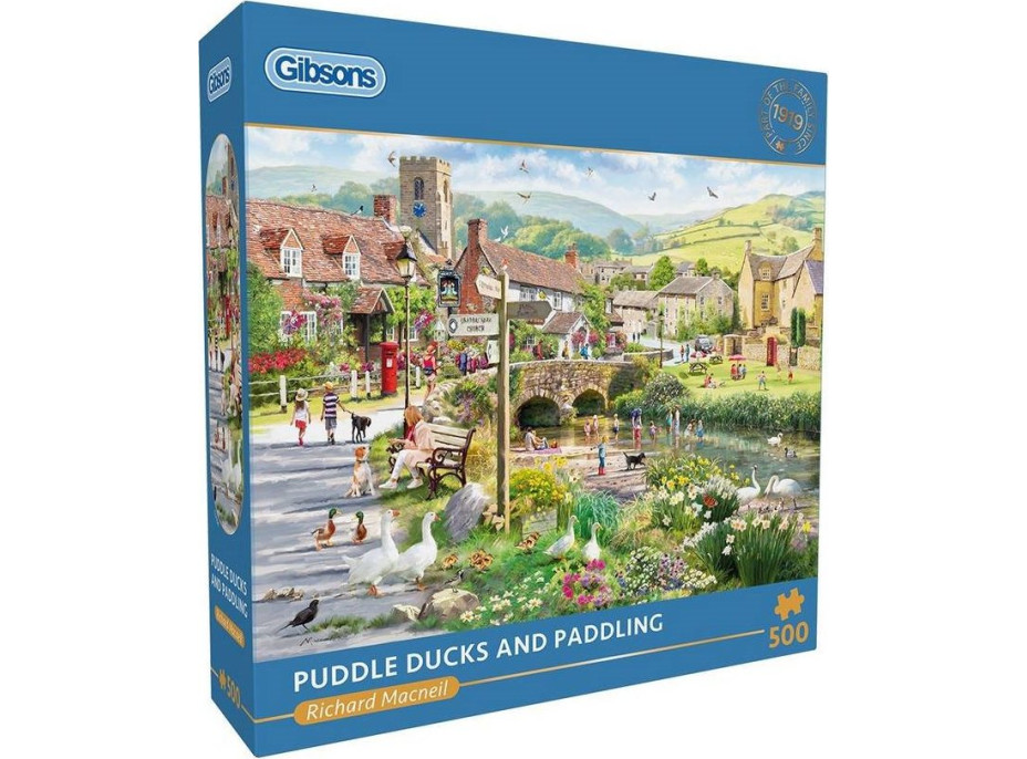 GIBSONS Puzzle Lidé u potoka 500 dílků