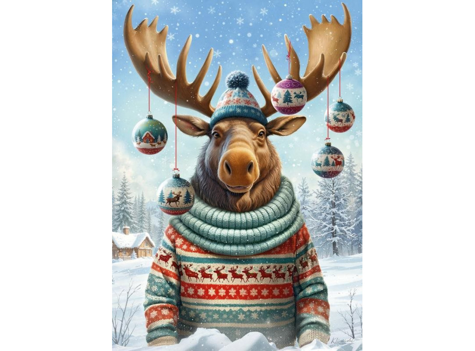 CHERRY PAZZI Puzzle Moose Be Love 500 dílků