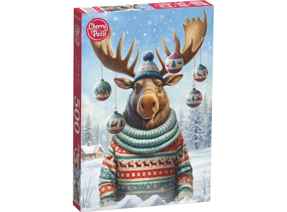 CHERRY PAZZI Puzzle Moose Be Love 500 dílků